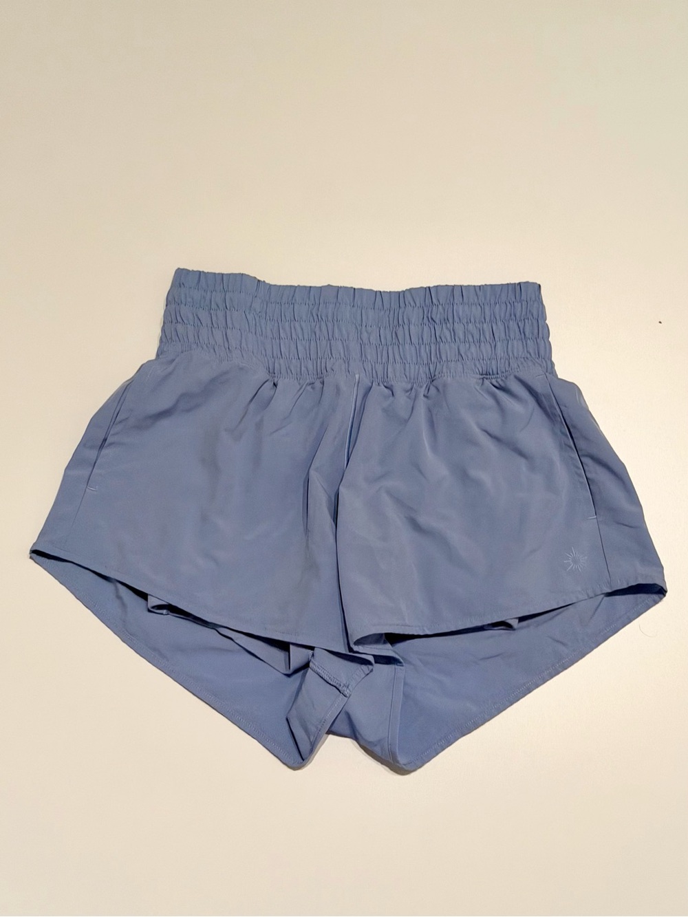 Aerie offline slate blue flowy shorts